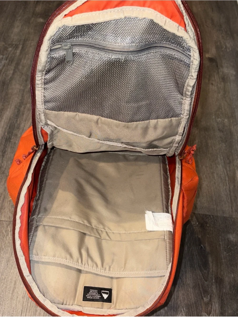 Burton Backpack Men's Kilo Rust Orange Southwestern Pattern Heritage Hiking
